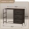 Sorbus 6 Drawers Dresser- Storage Unit with Steel Frame, Wood Top, Fabric Bins - for Bedroom, Closet, Office and more
